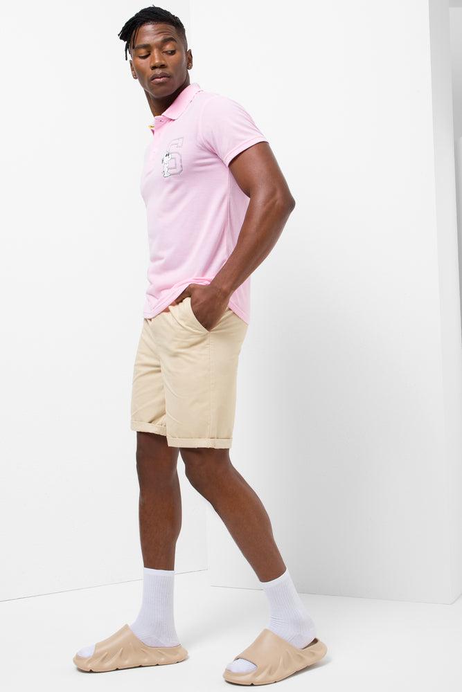 Design And Tailoring Snoopy Short Sleeve Golfer Pink