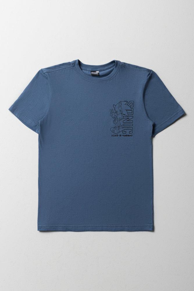 Cozy Layers Sonic Short Sleeve T-Shirt Blue