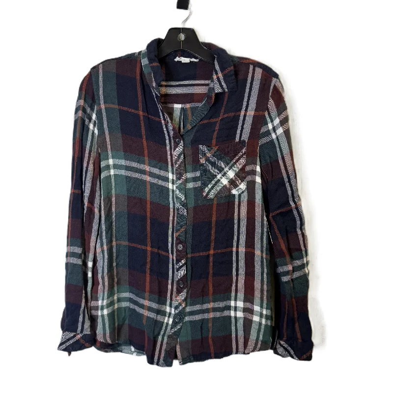 Fashion Design Top Long Sleeve By Beachlunchlounge In Green, Size: M