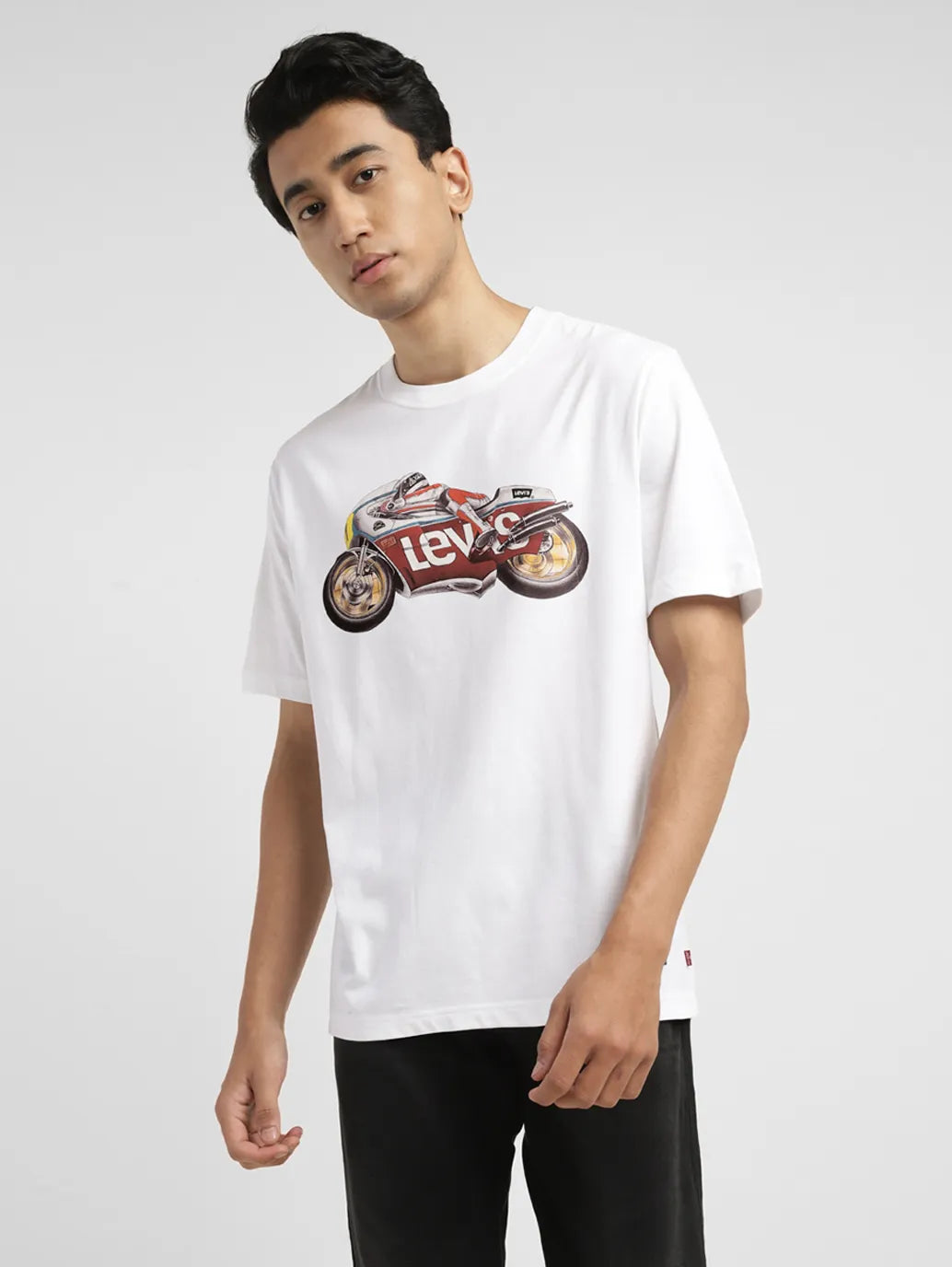 Elegant And Casual Men's Graphic Crew Neck T-shirt