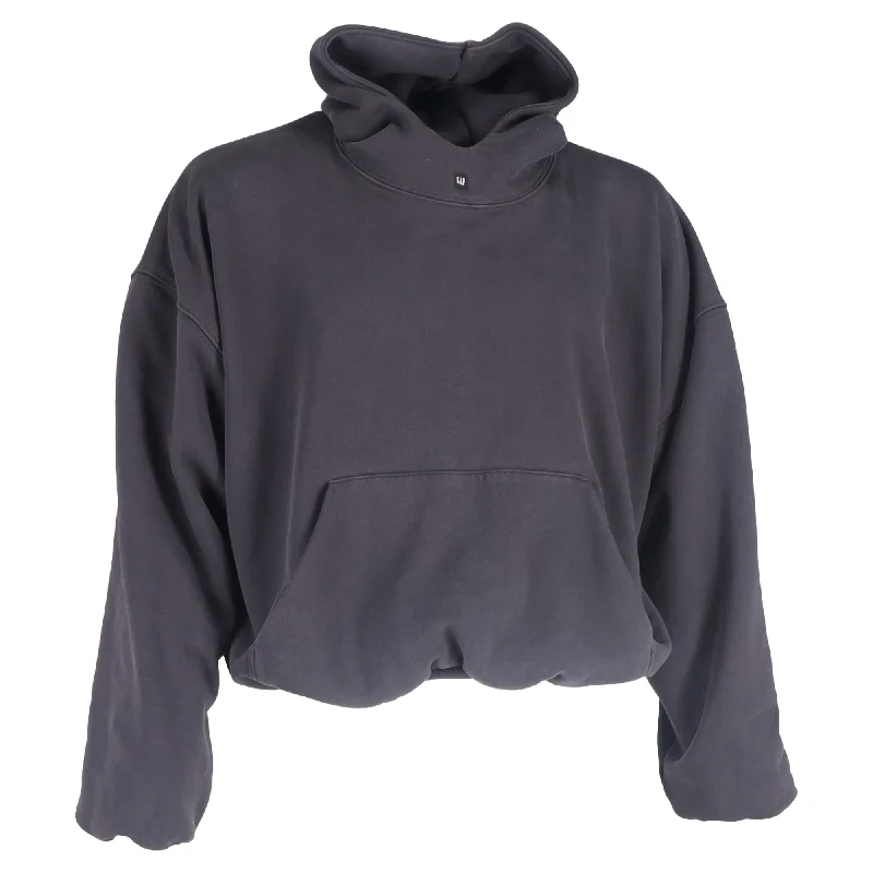 Comfortable Wear Yeezy x Gap Logo Hoodie in Grey Cotton