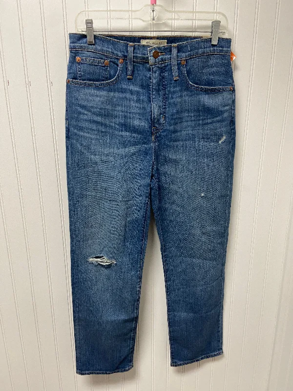 Moisture wicking Jeans Straight By Madewell In Blue Denim, Size: 6