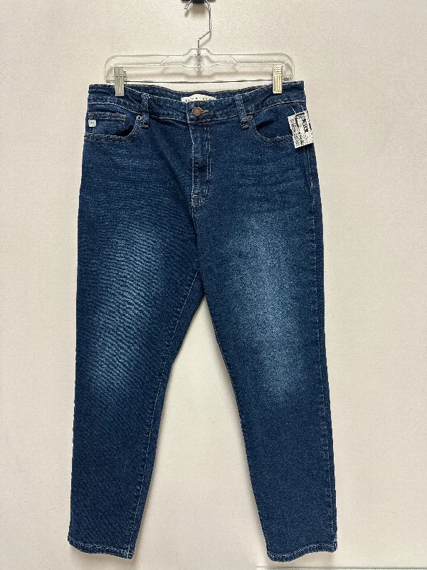 Cozy Lounge Wear Jeans Skinny By Clothes Mentor In Blue Denim, Size: 14