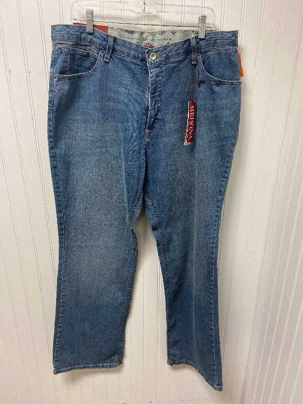 Noble Temperament Jeans Straight By Merona In Blue Denim, Size: 20