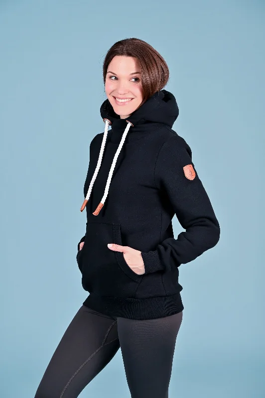 Casual And Versatile Cassy Black Hoodie