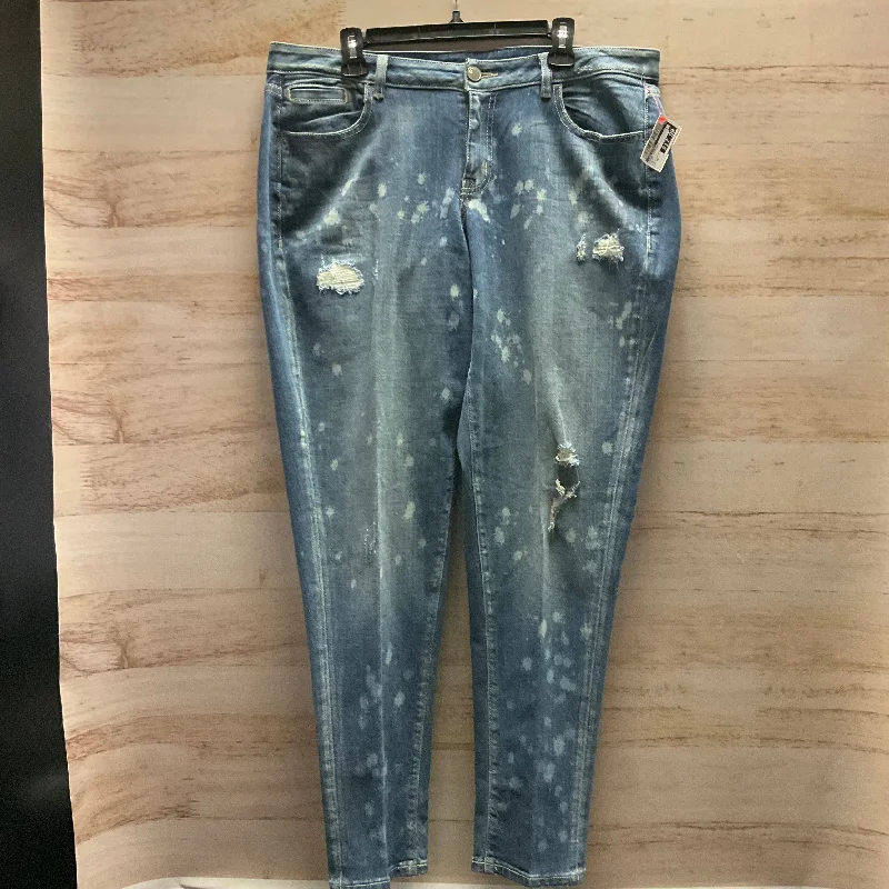 Easygoing Fashion Jeans Straight By Lane Bryant In Blue, Size: 16