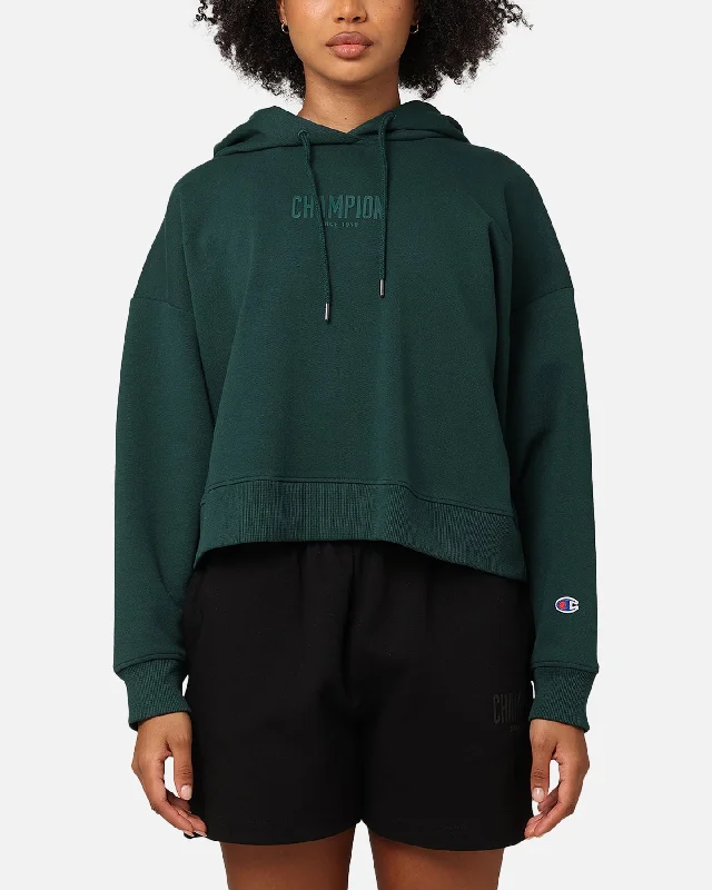 Party Wear Champion Women's Rochester Base Hoodie Cotton Forest Green
