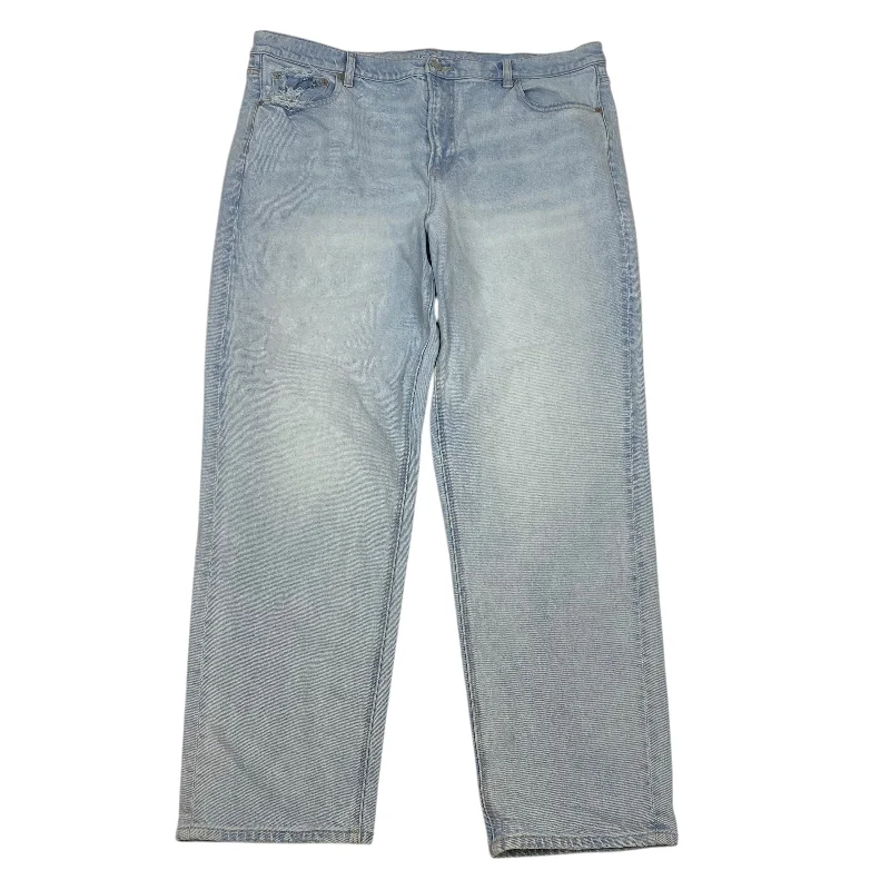 Sports Trend Jeans Straight By American Eagle In Blue Denim, Size: 20