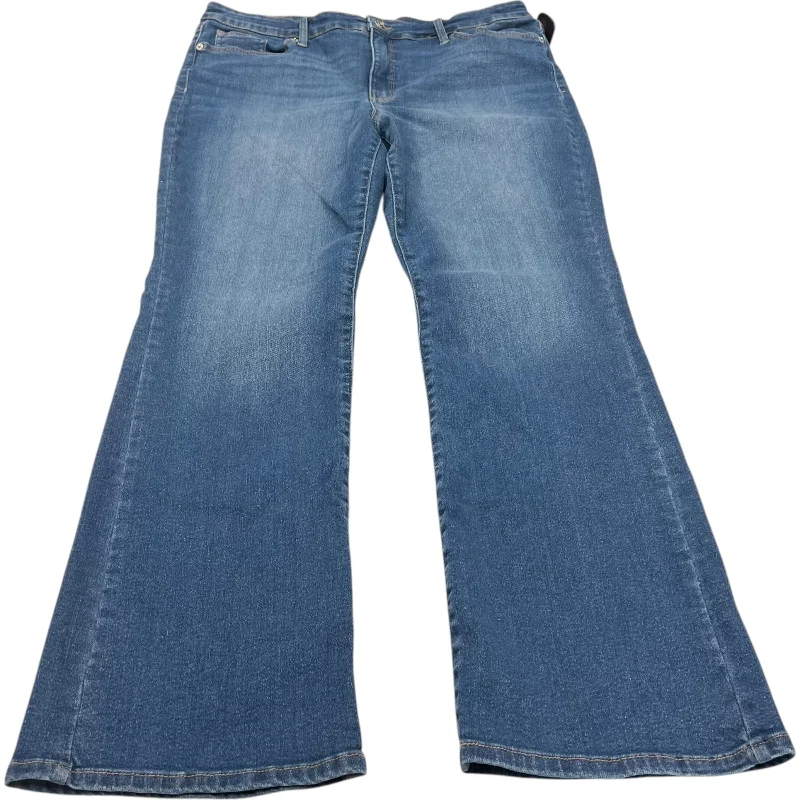 Trendy Wear Jeans Boot Cut By Crown And Ivy In Blue Denim, Size: 16