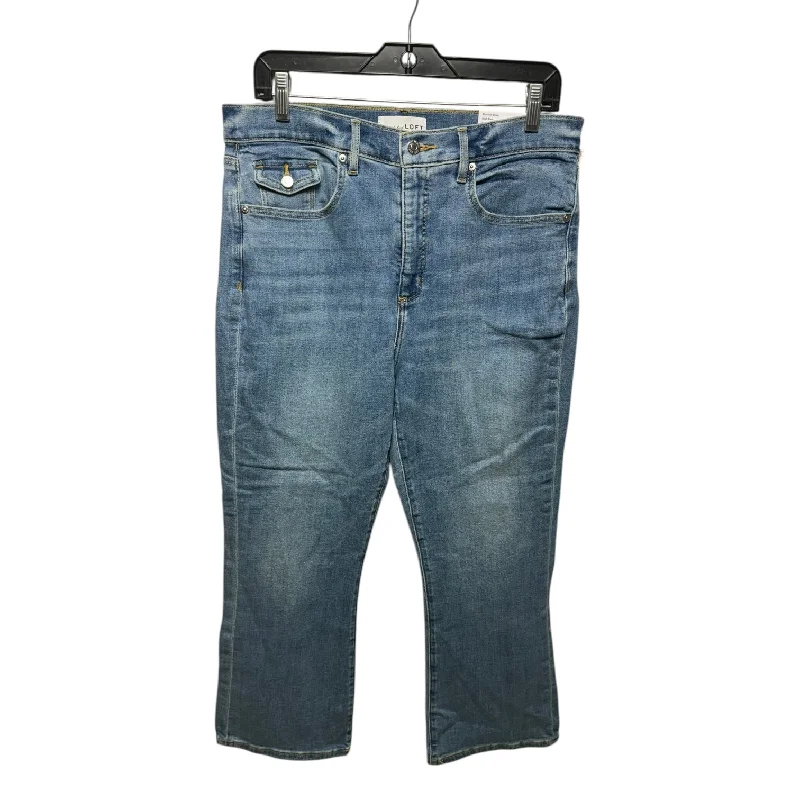 Effortless Elegance Jeans Straight By Loft In Blue Denim, Size: 12