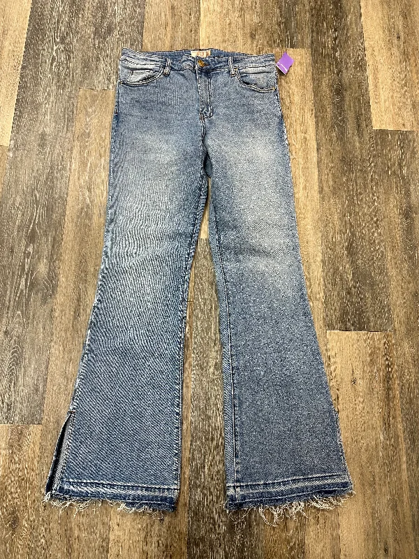 Customized Version Jeans Flared By Kut In Blue Denim, Size: 10