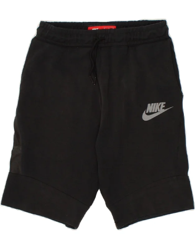 Versatile Items NIKE Boys Sport Shorts 13-14 Years XL Black Cotton