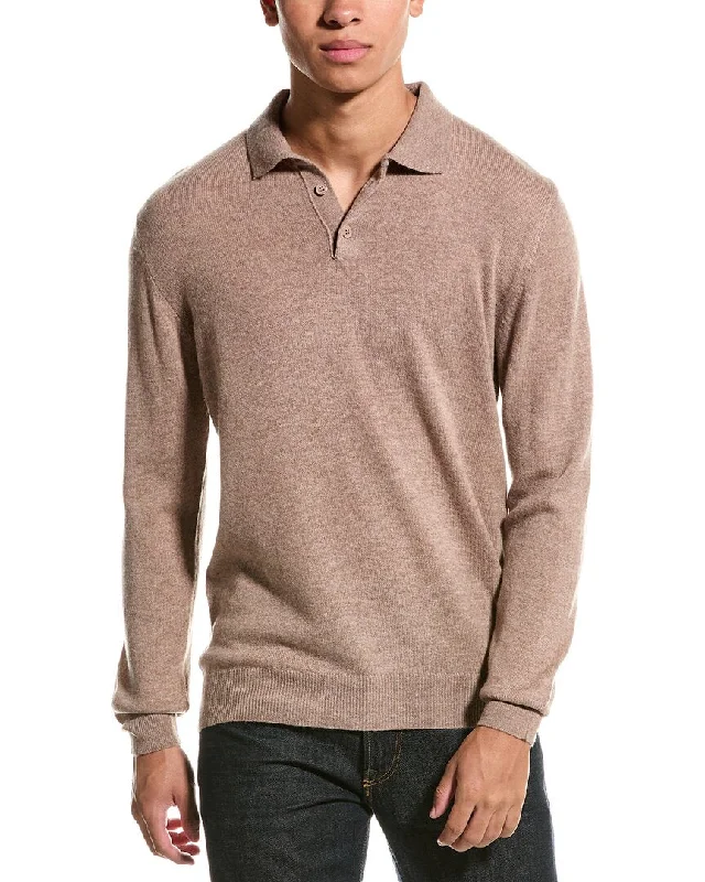 French Style Brodie Cashmere Wool & Cashmere-Blend Brodie Trophy Neck Sweater