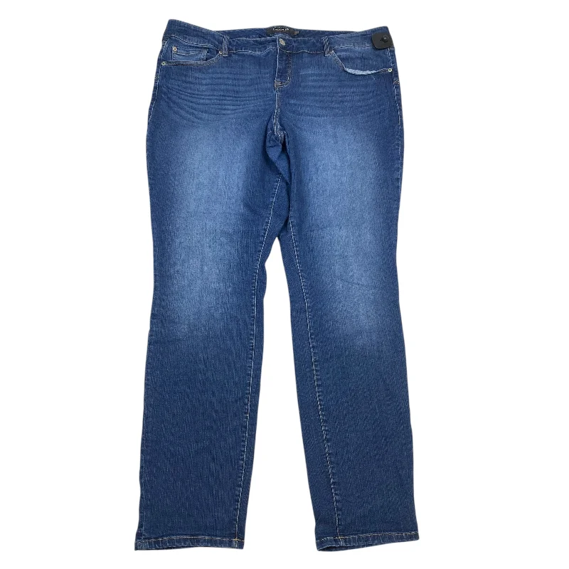 Light Dressing Jeans Boyfriend By Torrid In Blue Denim, Size: 22