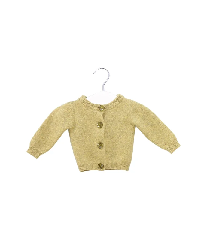Personalized Series Caramel Knit Cardigan 3M