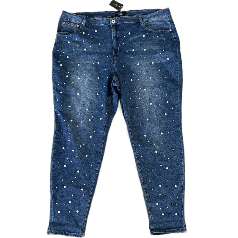 Casual Chic Jeans Straight By Ashley Stewart In Blue, Size: 26