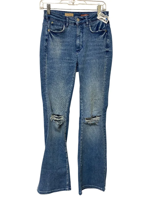Fresh And Natural Jeans Flared By Pilcro In Blue Denim, Size: 4