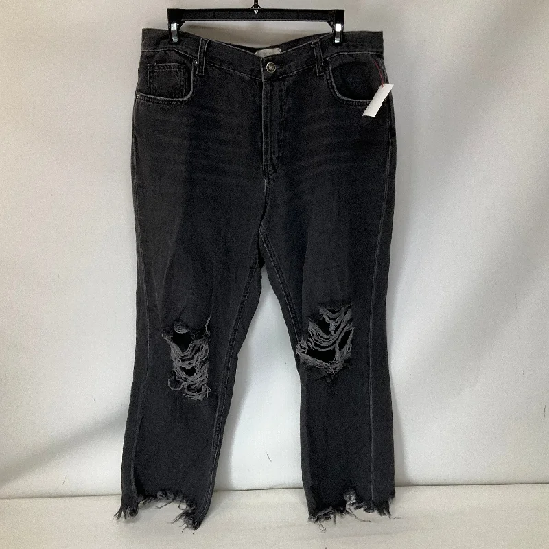 Classic Comfort Jeans Straight By We The Free In Black Denim, Size: 8