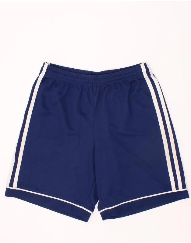 Elegant Style ADIDAS Boys Climalite Sport Shorts 11-12 Years Navy Blue Polyester