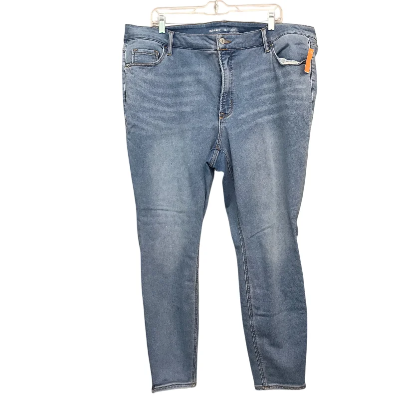 Loose Fit Jeans Skinny By Old Navy In Blue Denim, Size:22