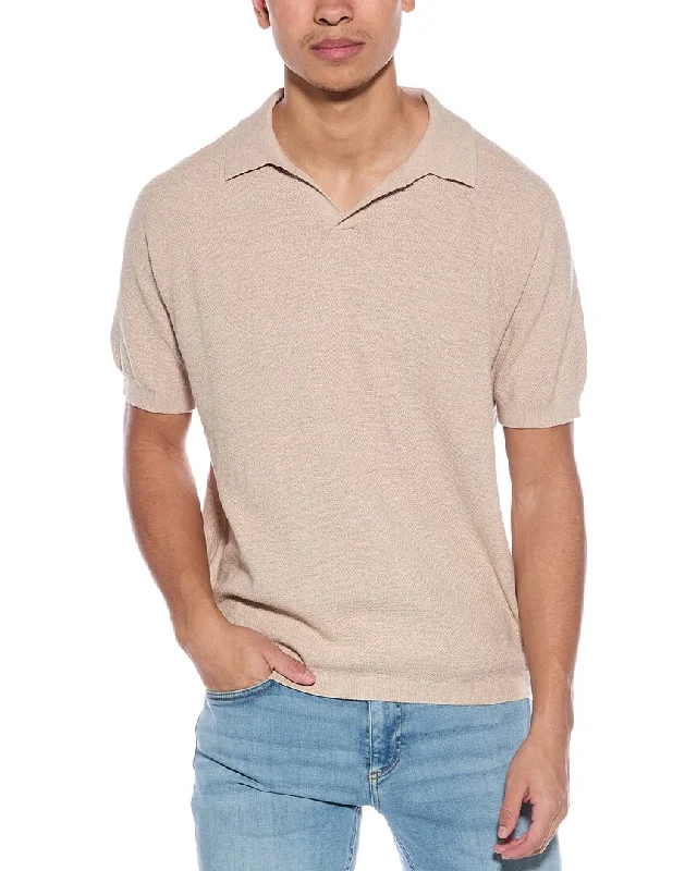 Soft Trends WEATHERPROOF VINTAGE Mixed Johnny Collar Sweater