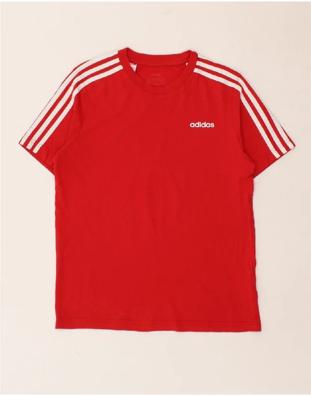 Celebrity Style ADIDAS Boys T-Shirt Top 13-14 Years Red Cotton