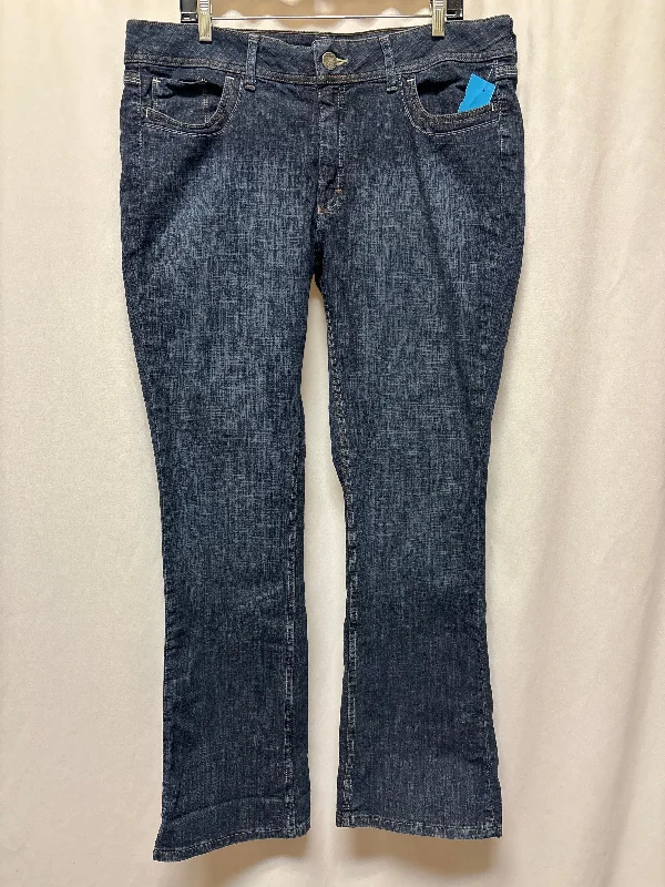 Breezy Style Jeans Boot Cut By Riders In Blue Denim, Size: 18
