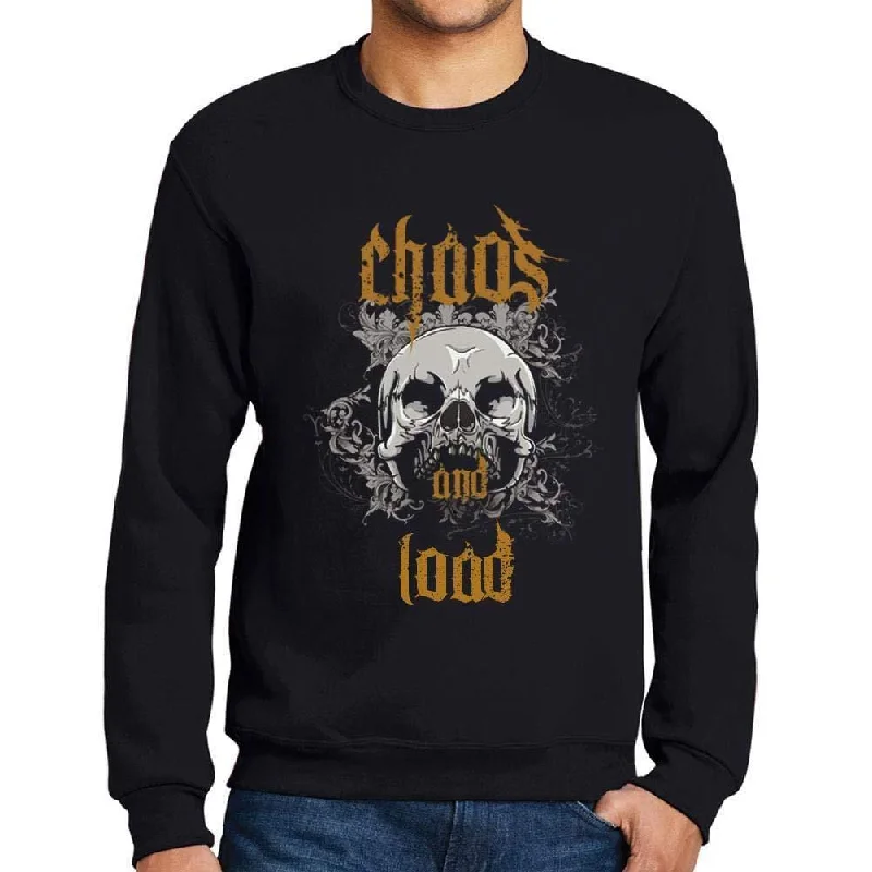 Easy Style Ultrabasic - Homme Imprimé Graphique Sweat-Shirt Chaos and Load Noir Profond
