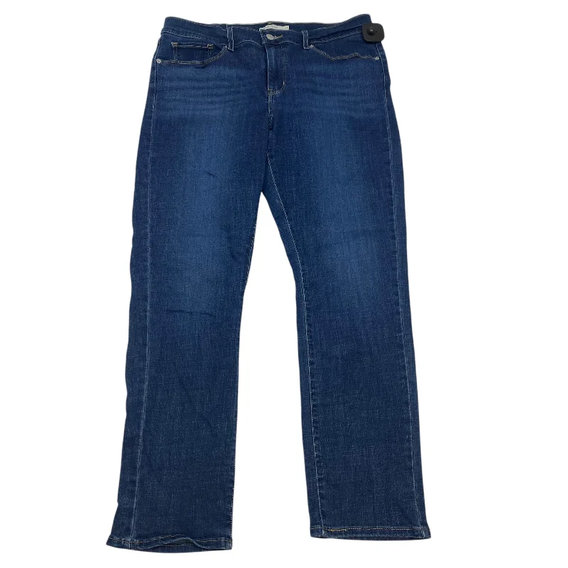 High-end Fabrics Jeans By Levis In Blue Denim, Size: 14