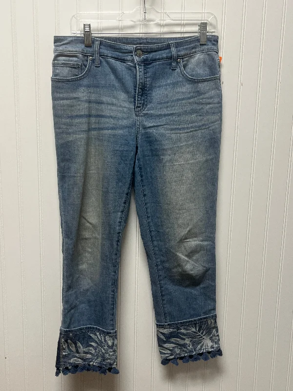 Fashionable Items Jeans Boyfriend By Chicos In Blue Denim, Size: 4