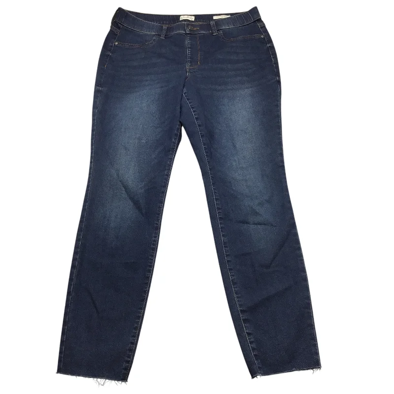Soft Comfort Jeans Skinny By Wonderly In Blue Denim, Size: 12