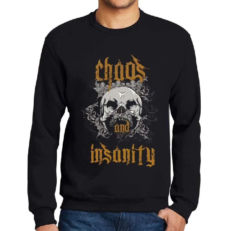 Energy Wear Ultrabasic - Homme Imprimé Graphique Sweat-Shirt Chaos and Insanity Noir Profond