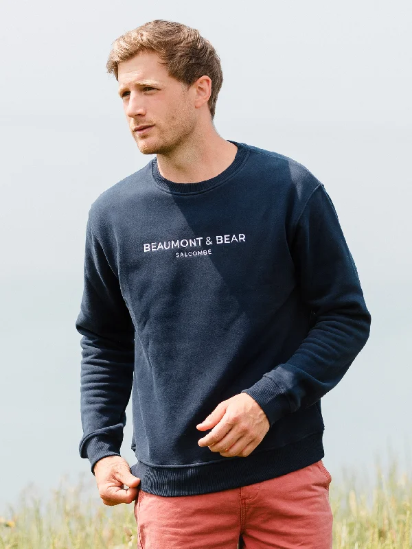Comfortable Fashion Woodleigh Unisex Sweatshirt - Navy