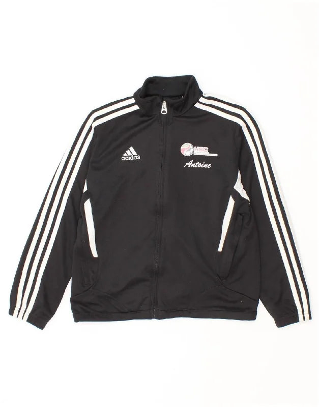 Basic Version ADIDAS Boys Climacool Graphic Tracksuit Top Jacket 9-10 Years Black