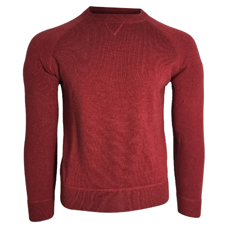 Soft Wearables Brunello Cucinelli Knitted Sweater in Red Wool