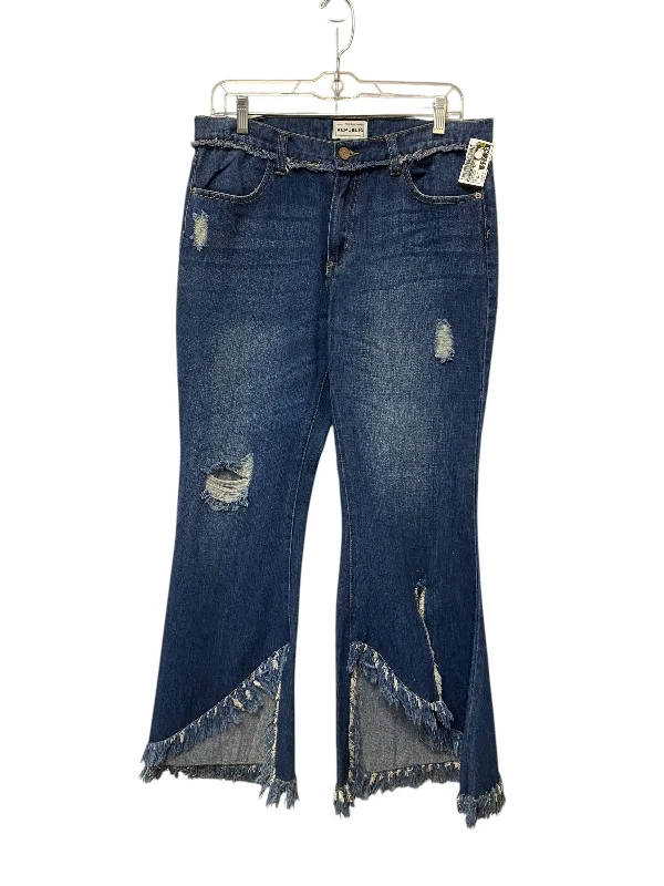 Simple Elegance Jeans Boot Cut By For The Republic In Blue Denim, Size: 10