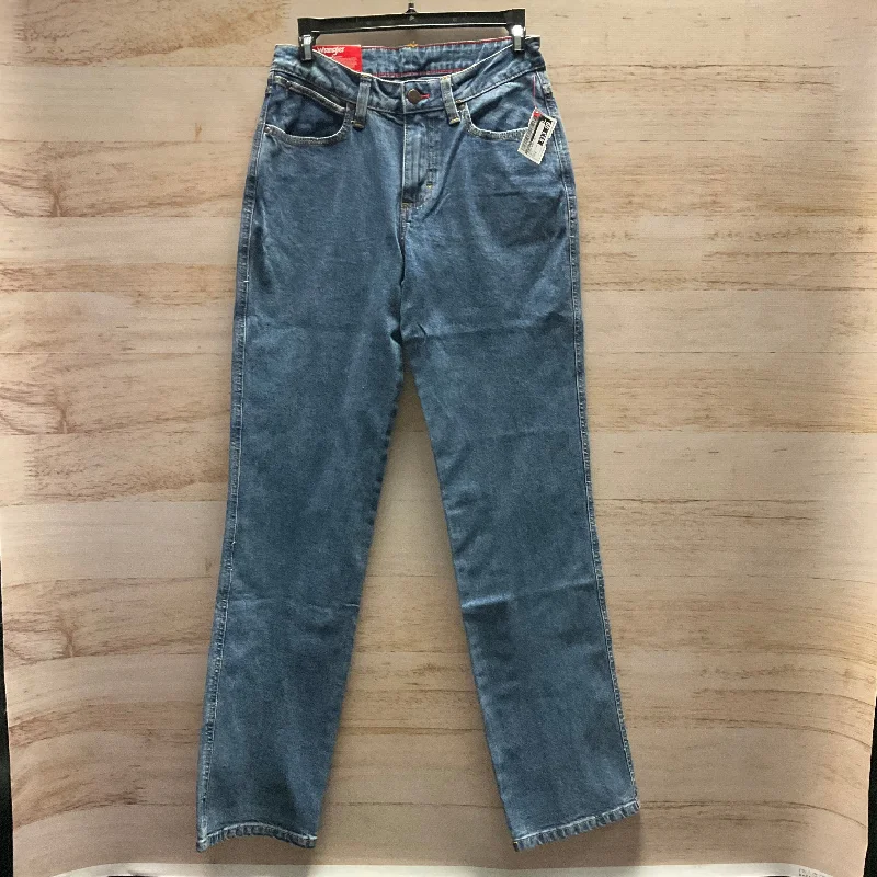 Retro Prints Jeans Boot Cut By Wrangler In Blue, Size: 4