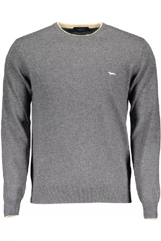 Mid-length Style Harmont & Blaine Elegant  Sweater with Contrasting Men's Details