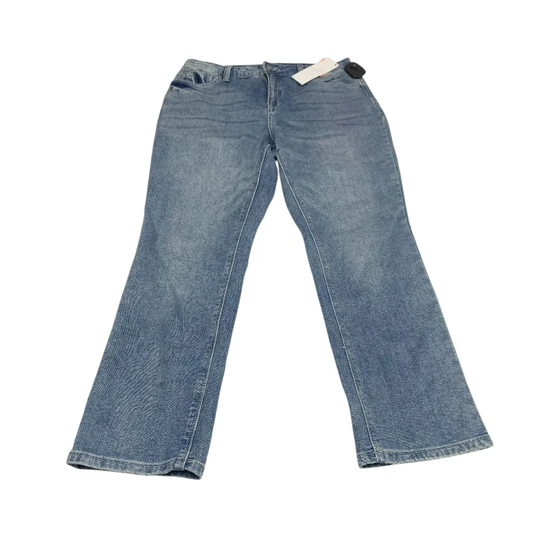 Elegant And Elegant Jeans Straight By Laurie Felt In Blue Denim, Size: 8p