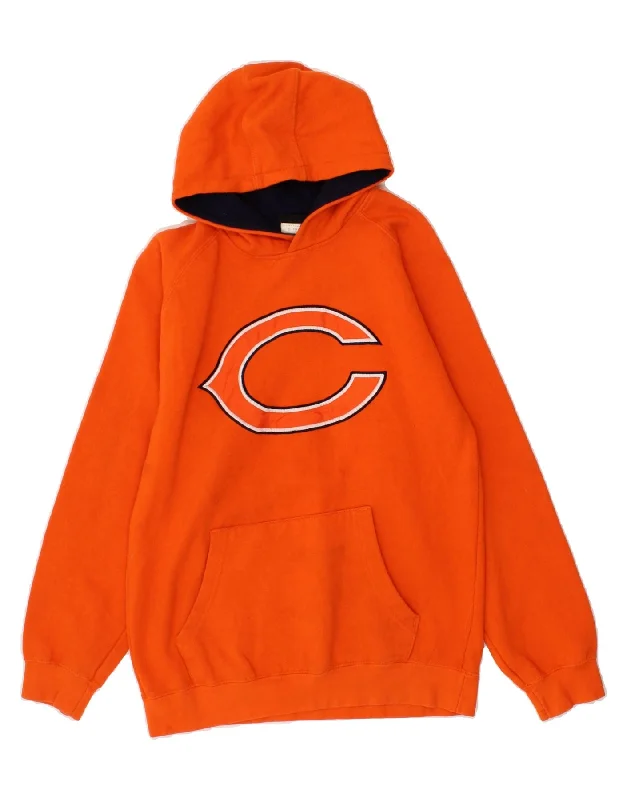 Fashion Style NFL Boys Graphic Hoodie Jumper 15-16 Years XL Orange Cotton