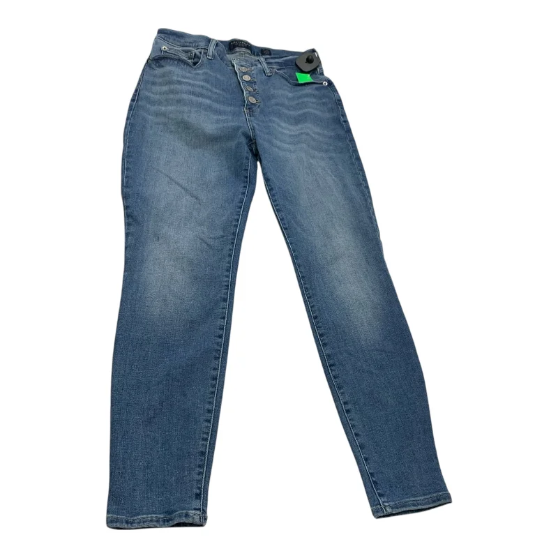 Warm Winter Series Jeans Skinny By Lucky Brand In Blue Denim, Size: 8