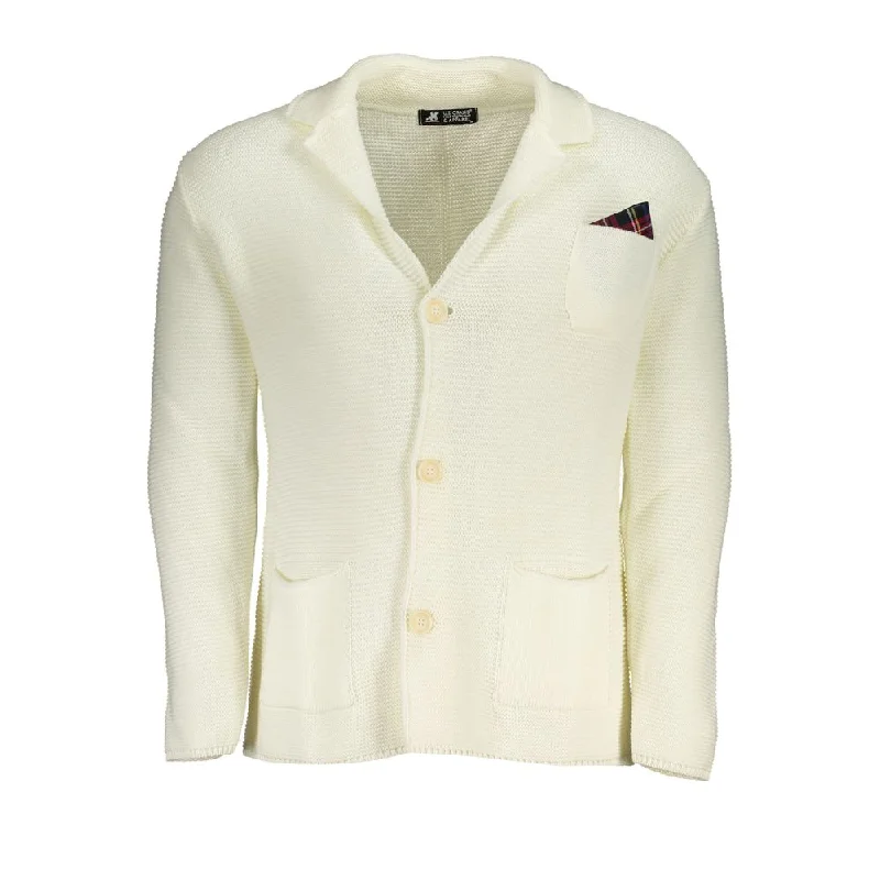 Light And Breathable U.S. Grand Polo Elegant  Cardigan With Logo Men's Detail