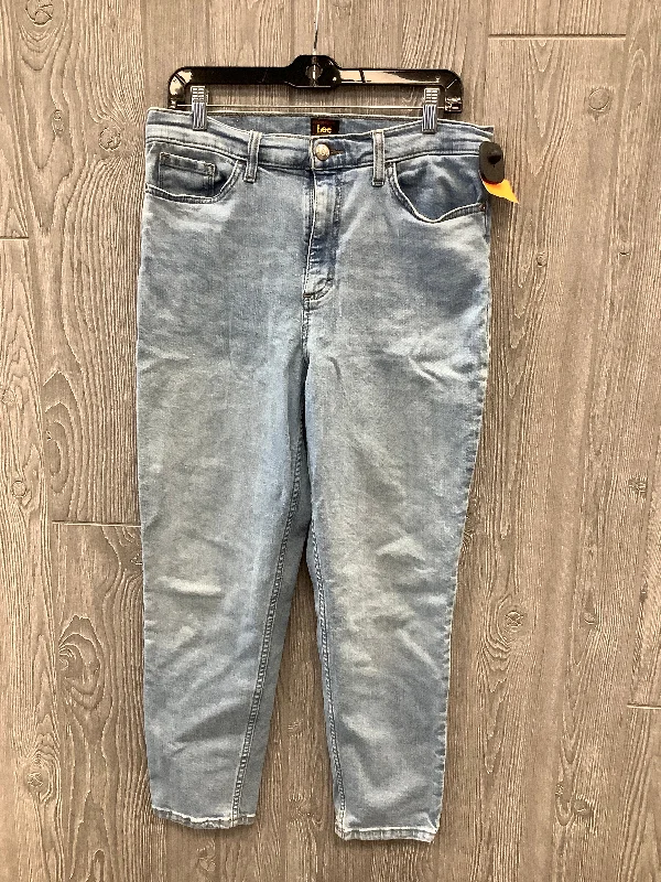 Classic Series Jeans Straight By Lee In Blue Denim, Size: 14