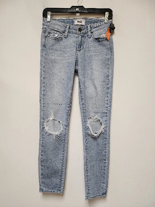 Sweet Breath Jeans Skinny By Paige In Blue Denim, Size: 2