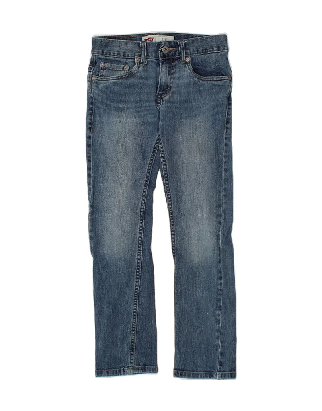 Outdoor Trend LEVI'S Boys 511 Slim Jeans 9-10 Years W25 L25 Blue Cotton