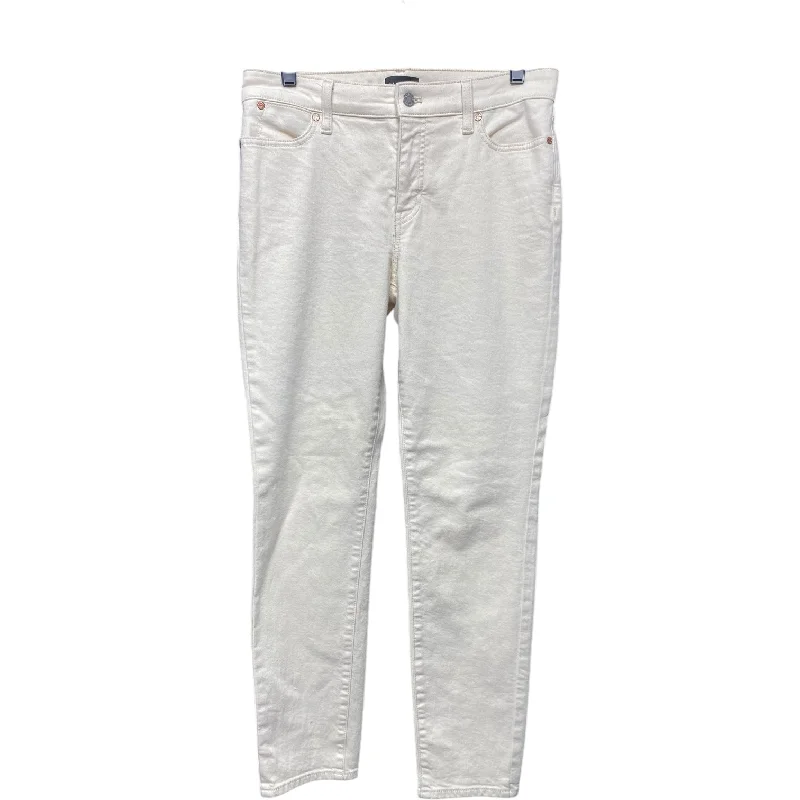 Personalized Design Jeans Skinny By Talbots In Cream, Size: 4