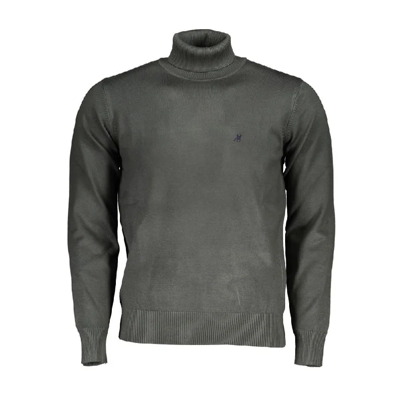 Minimal Style U.S. Grand Polo Elegant  Turtleneck with Unique Men's Embroidery