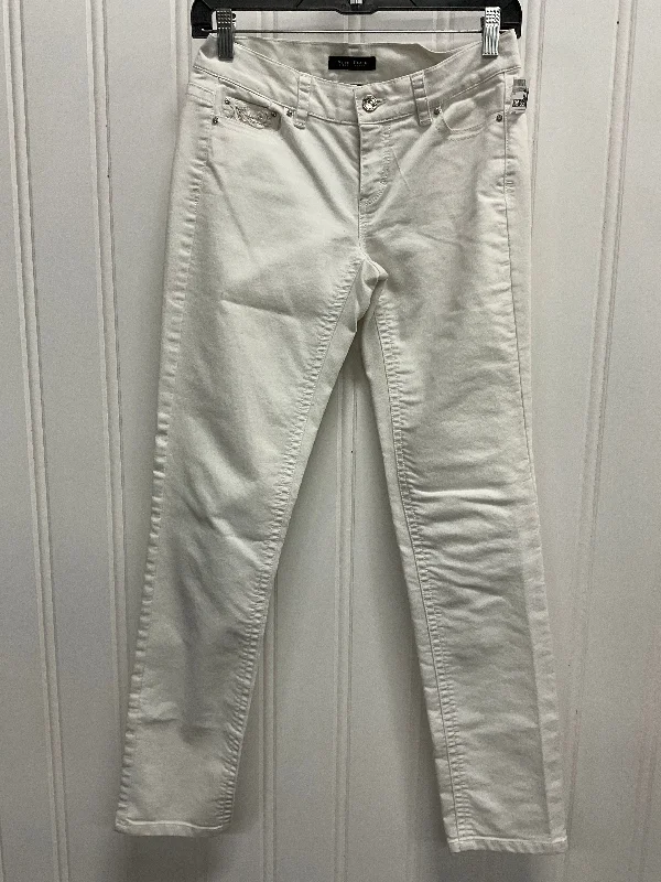 Elegant And Charming Jeans Cropped By White House Black Market In White, Size: 0