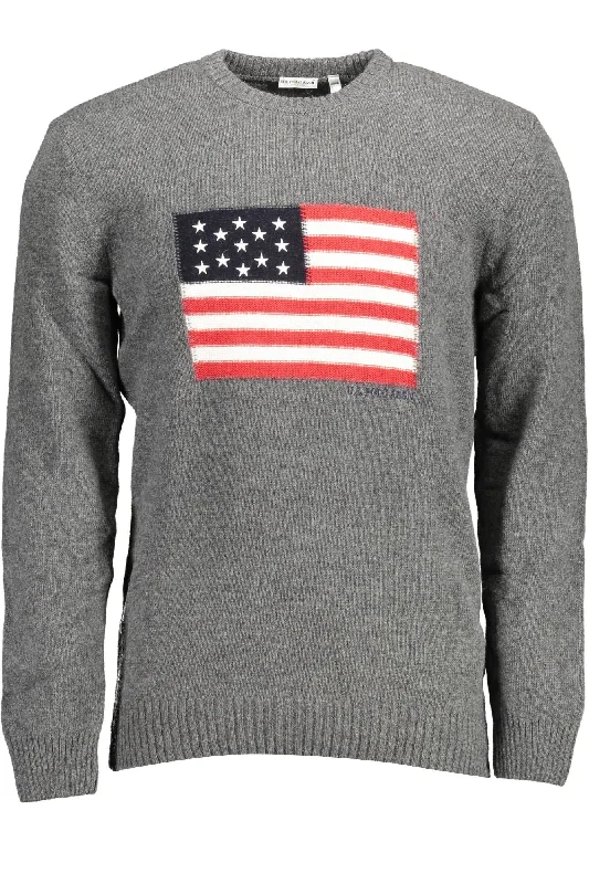 Soft Knitwear U.S. POLO ASSN. Elegant  Wool Blend Sweater with Logo Men's Embroidery