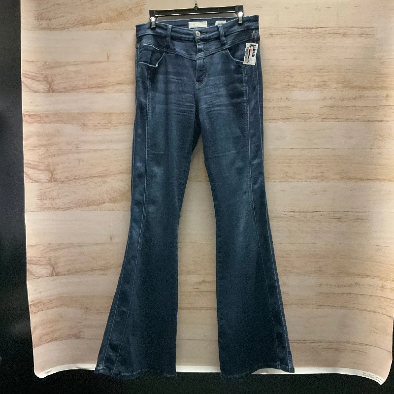 Relaxed Fashion Jeans Flared By Kancan In Blue Denim, Size: 4